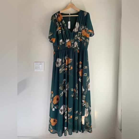 NWT Baltic Born Birdie Maxi Dress in Deep Topaz Floral - Picture 1 of 4